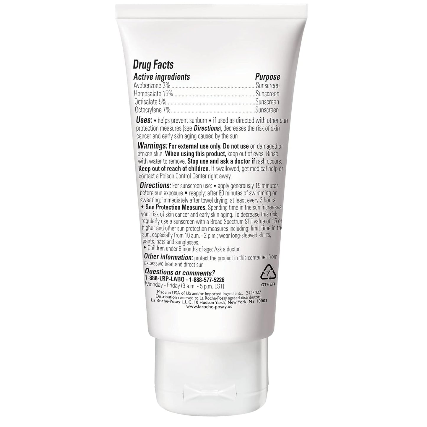 La Roche-Posay Anthelios Clear Skin Sunscreen Dry Touch SPF 60, Oil Free Sunscreen For Face, Oil Absorbing, Broad Spectrum SPF + Antioxidants, Non-Greasy, Oxybenzone Free, Travel Size