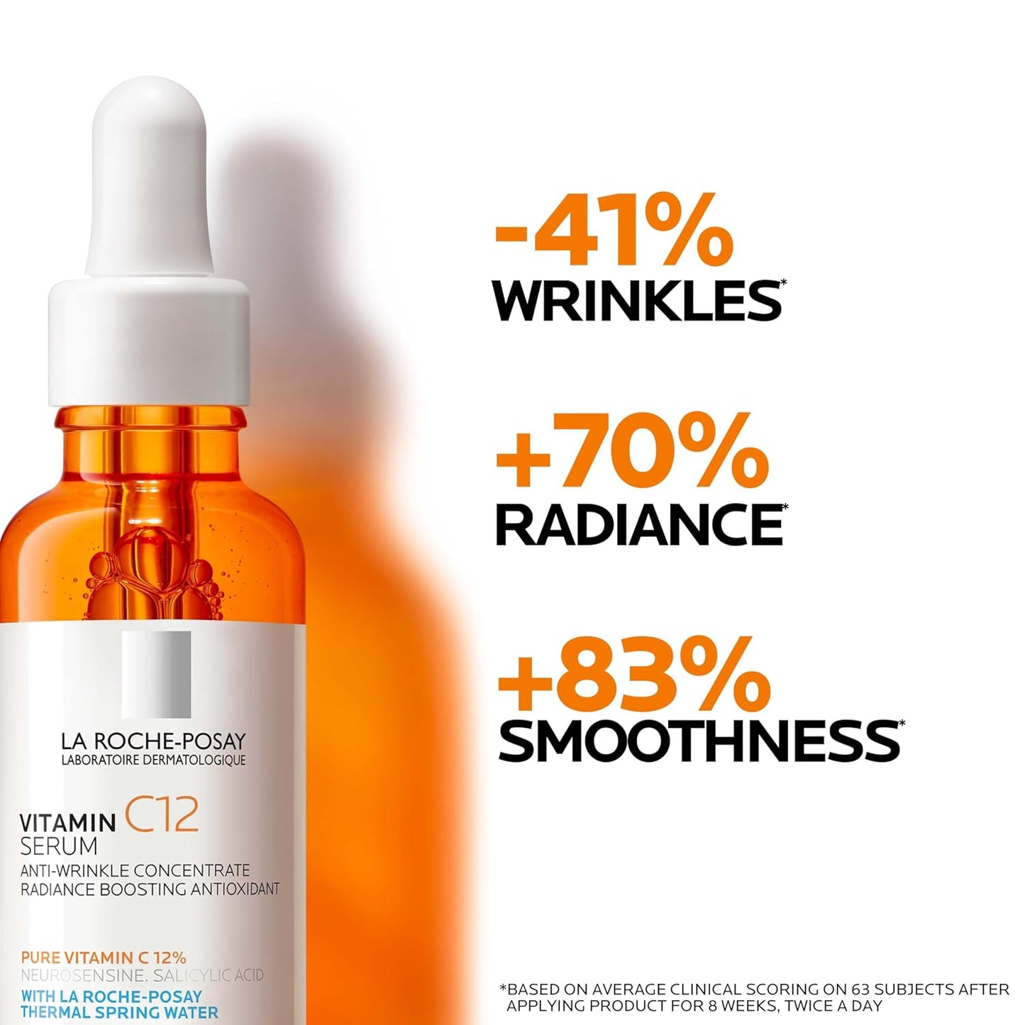 La Roche-Posay Hyalu B5 Pure Hyaluronic Acid Serum for Face, Vitamin B5 + Hyaluronic Acid + Madecassoside, Hydrating Serum Visibly Plumps Skin, Sensitive Skin Safe, Anti Aging, Oil-Free