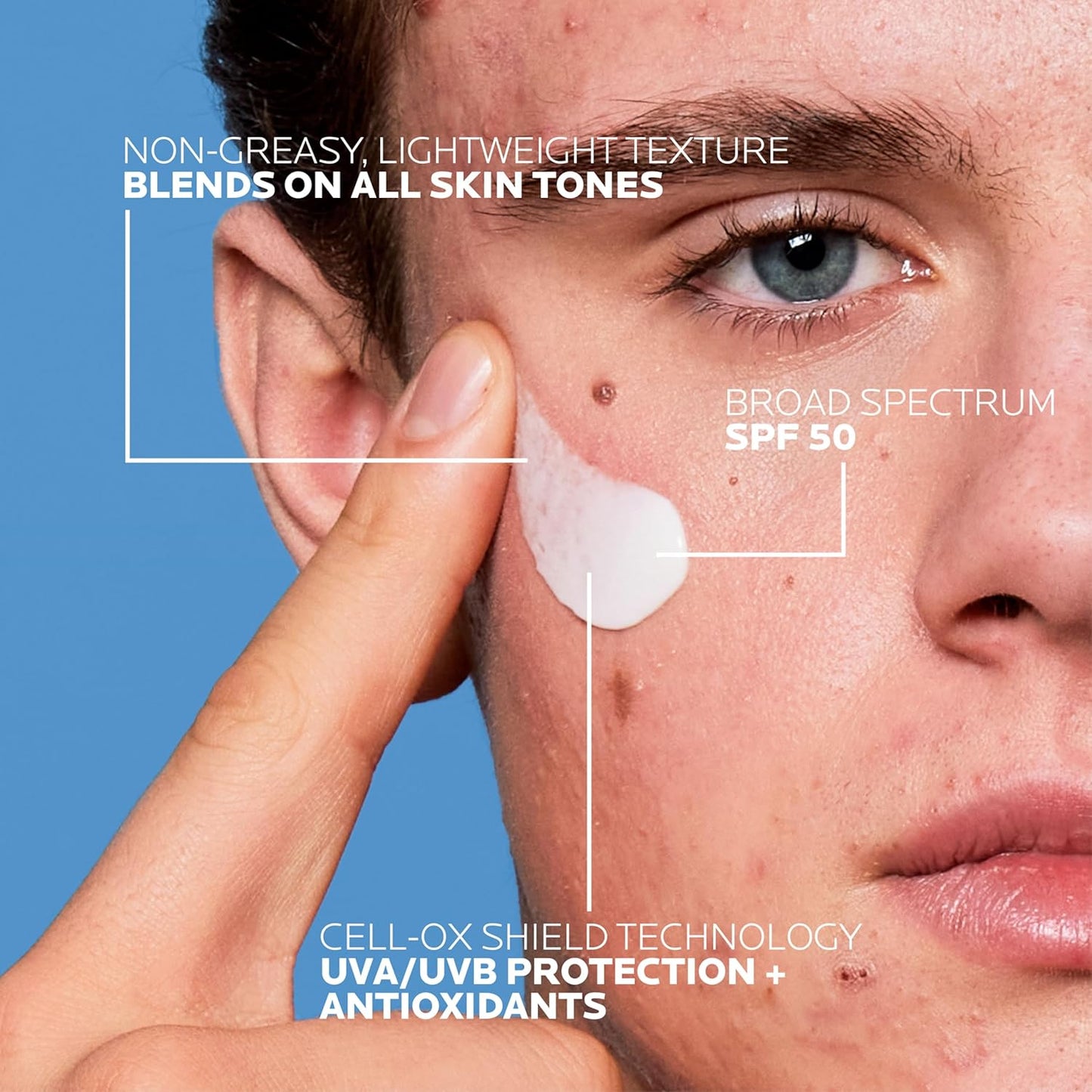 La Roche Posay Anthelios UV Sunscreen SPF 50, Daily Sunscreen for Face in 3 Formulas, UV Tone with Niacinamide, UV Hydra with Hyaluronic Acid, UV Clear with Azelaic Acid, Broad Spectrum Invisible SPF