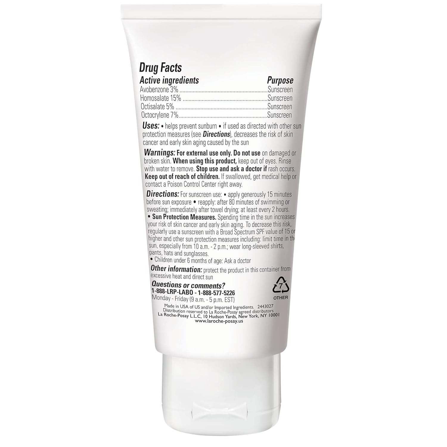 La Roche-Posay Anthelios Clear Skin Sunscreen Dry Touch SPF 60, Oil Free Sunscreen For Face, Oil Absorbing, Broad Spectrum SPF + Antioxidants, Non-Greasy, Oxybenzone Free, Travel Size